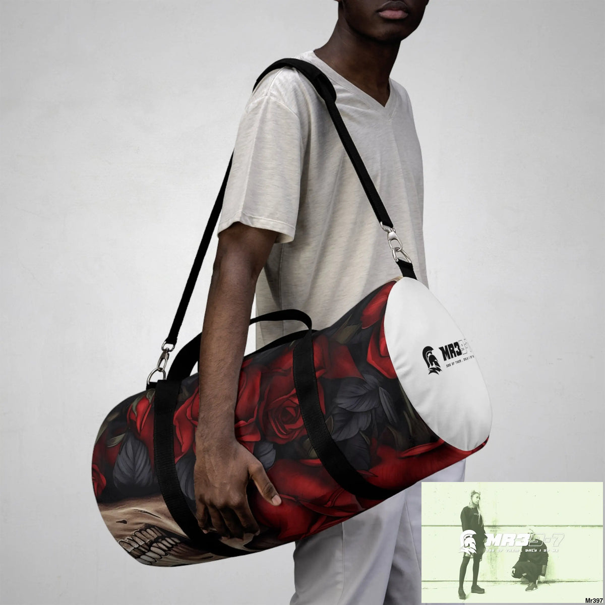 MR39-7Gothic Skulls & Roses Duffel Bag Bags