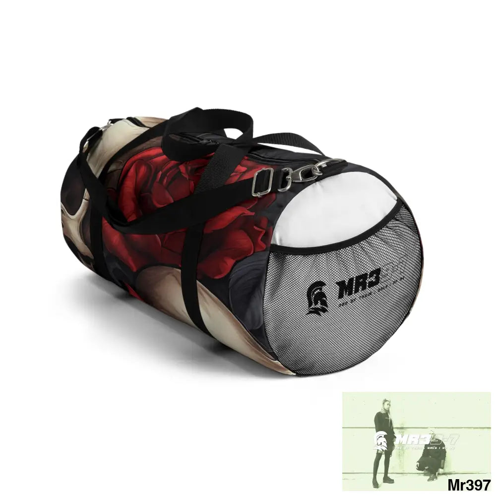 MR39-7Gothic Skulls & Roses Duffel Bag Bags