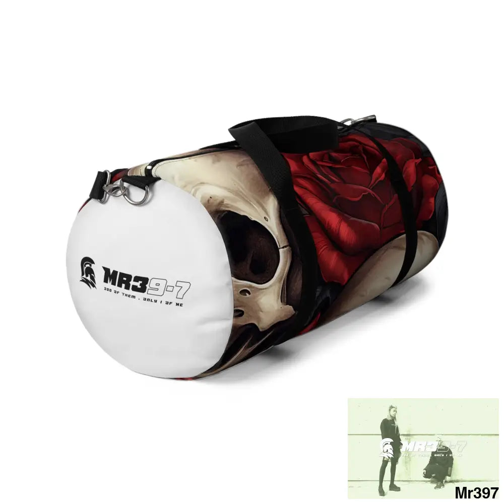 MR39-7Gothic Skulls & Roses Duffel Bag Bags