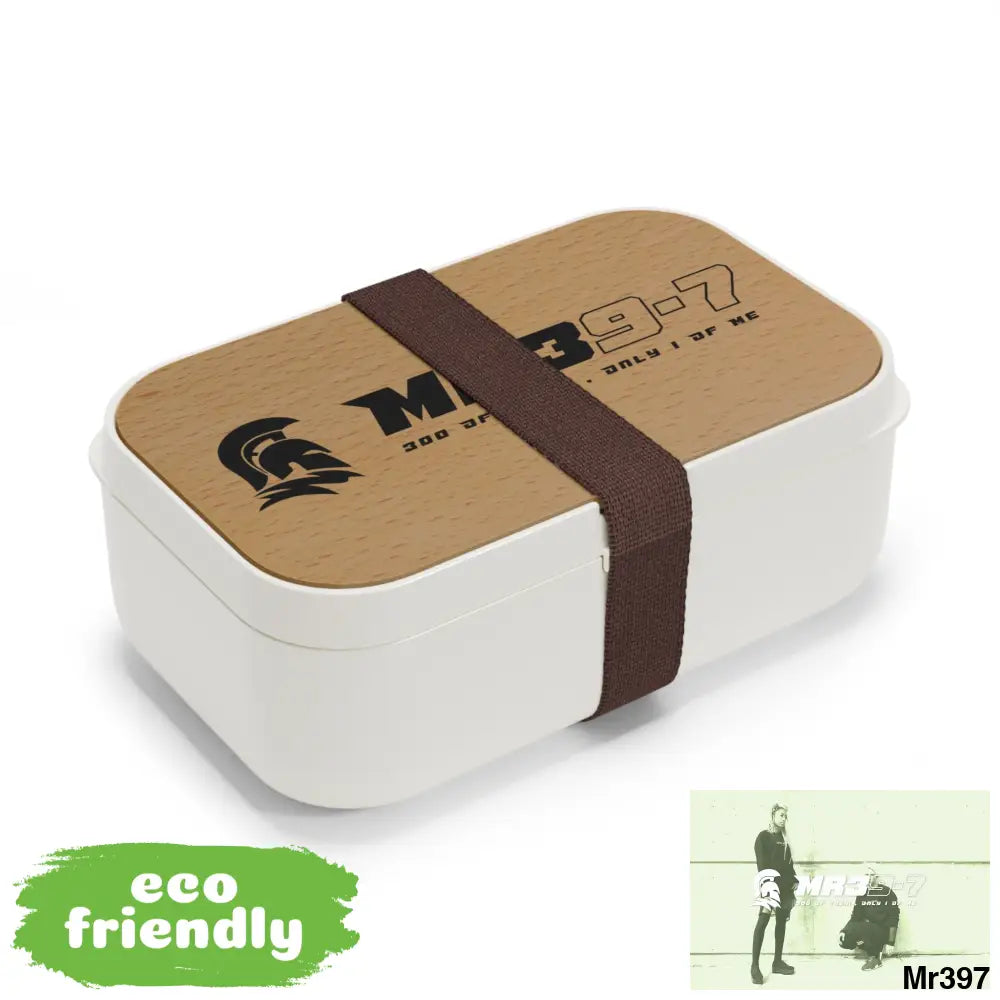 MR39-7’’s PLA Bento Box with Band and Utensils One size Accessories