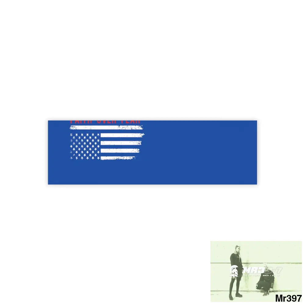 Mr39-7s USA Faith over Fear Post-it® Note Pads 10’’ x 3’’ / White Paper products