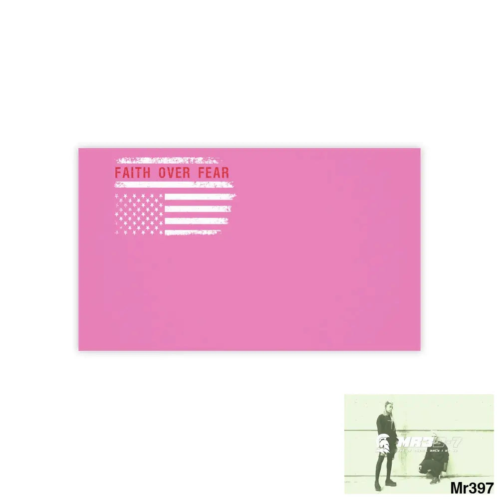 Mr39-7s USA Faith over Fear Post-it® Note Pads 10’’ x 6’’ / White Paper products