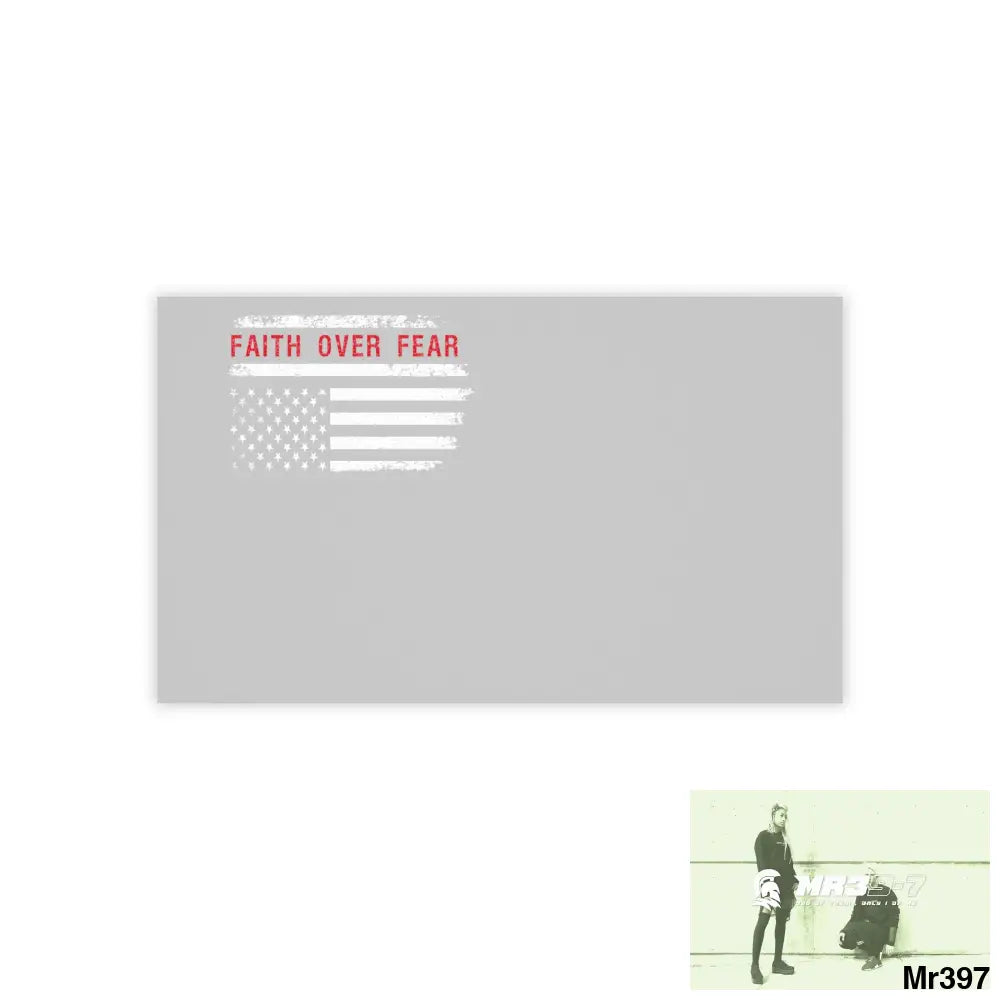 Mr39-7s USA Faith over Fear Post-it® Note Pads 10’’ x 6’’ / White Paper products