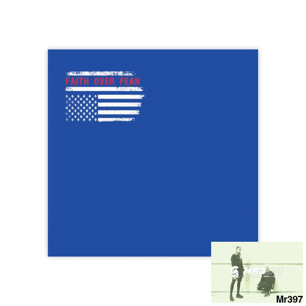 Mr39-7s USA Faith over Fear Post-it® Note Pads 3’’ x 3’’ / White Paper products