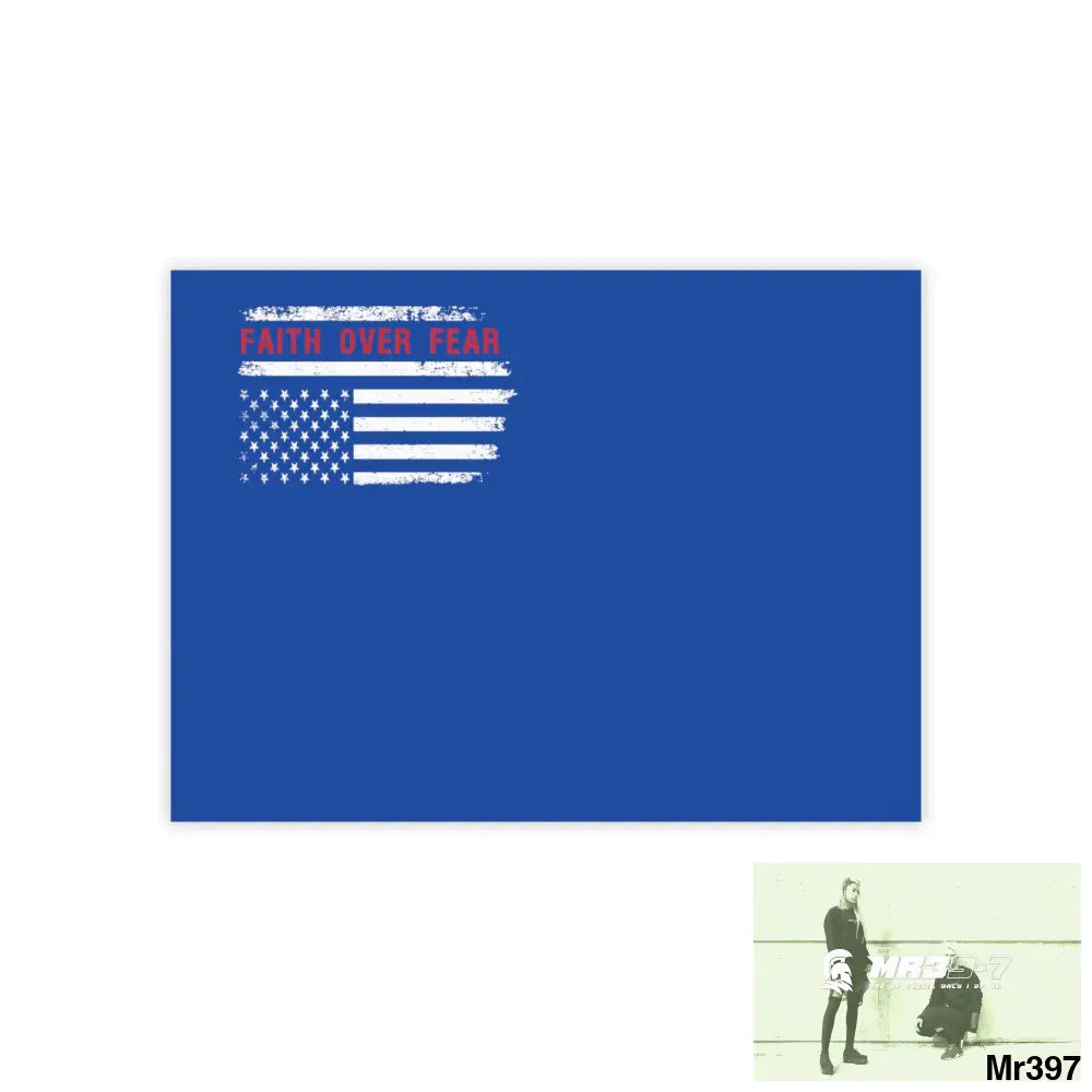 Mr39-7s USA Faith over Fear Post-it® Note Pads 4’’ x 3’’ / White Paper products