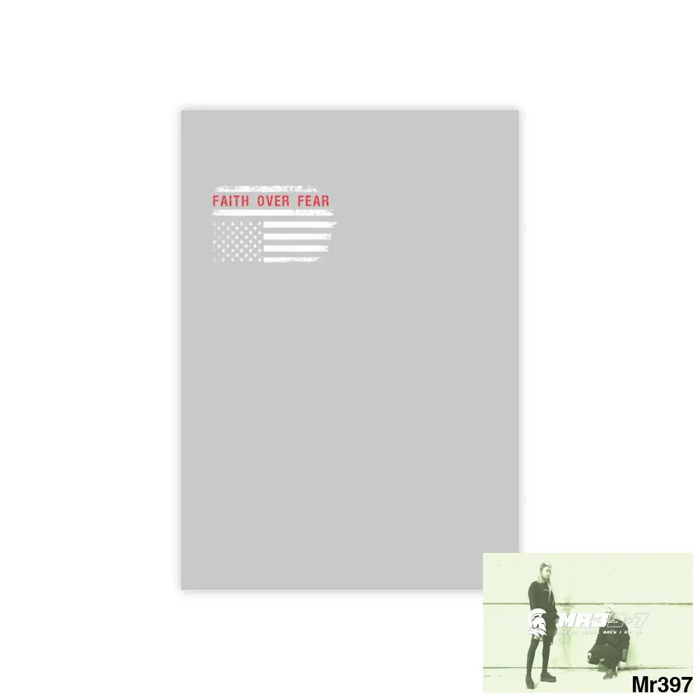 Mr39-7s USA Faith over Fear Post-it® Note Pads 4’’ x 6’’ / White Paper products