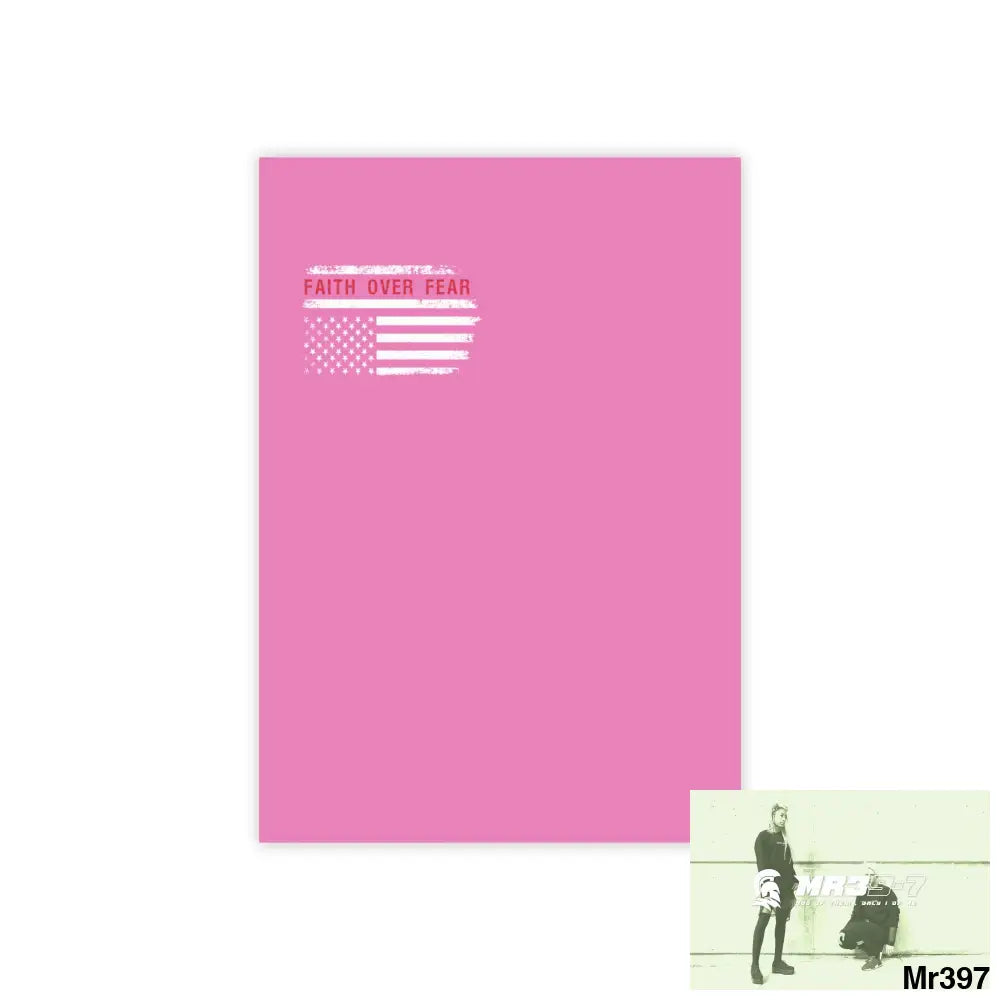 Mr39-7s USA Faith over Fear Post-it® Note Pads 4’’ x 6’’ / White Paper products
