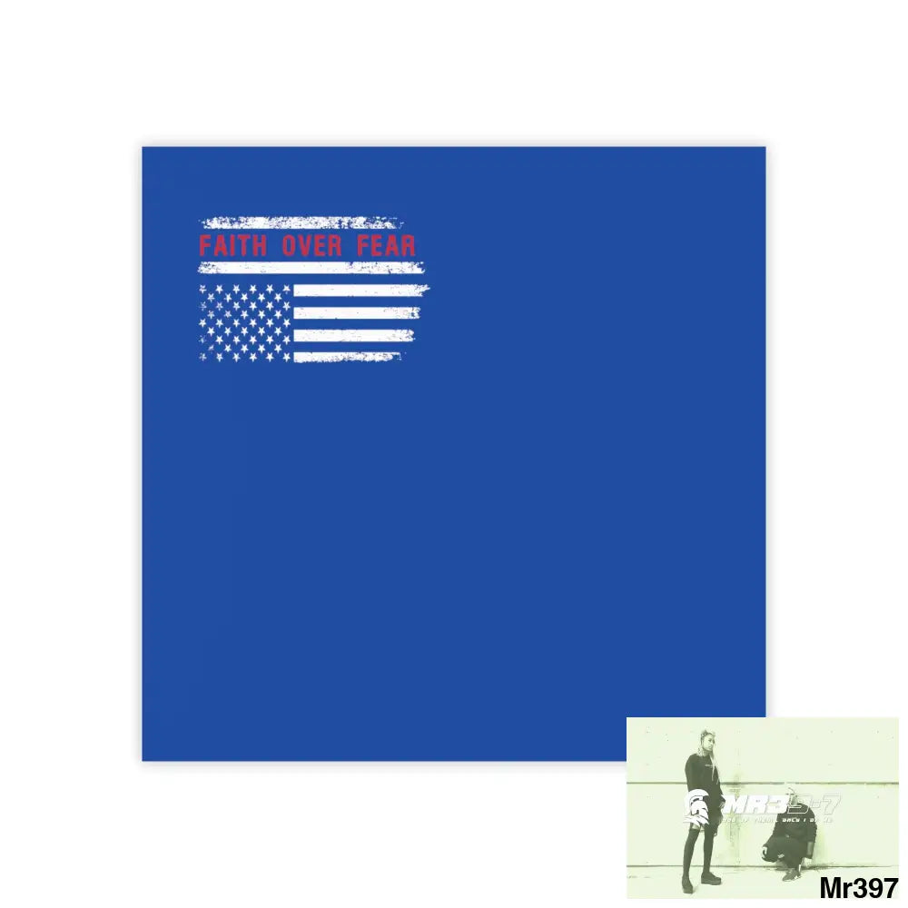 Mr39-7s USA Faith over Fear Post-it® Note Pads 4’’ x 4’’ / White Paper products