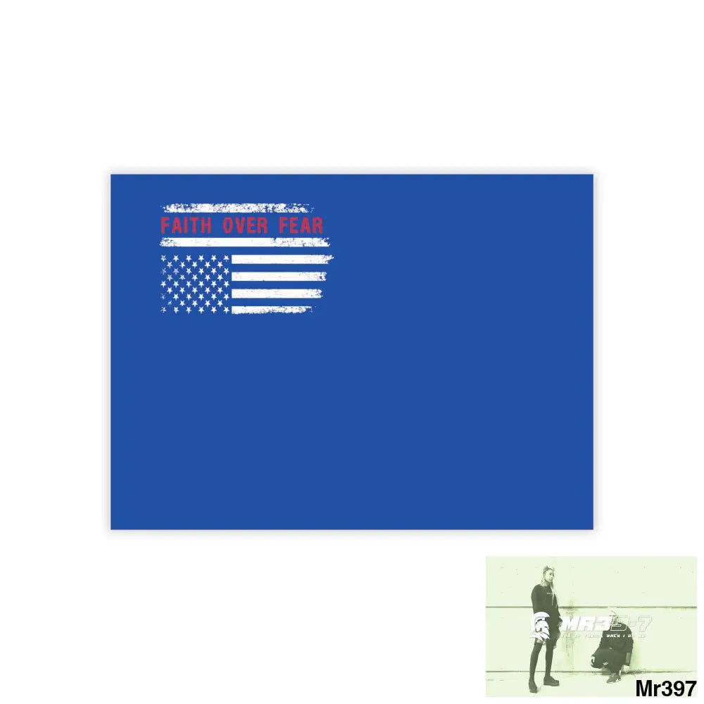 Mr39-7s USA Faith over Fear Post-it® Note Pads 8’’ x 6’’ / White Paper products