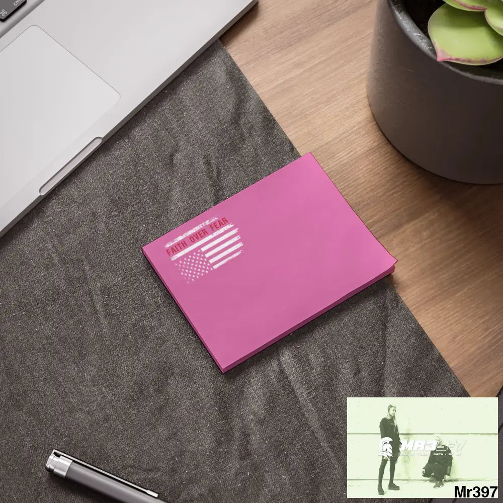 Mr39-7s USA Faith over Fear Post-it® Note Pads Paper products