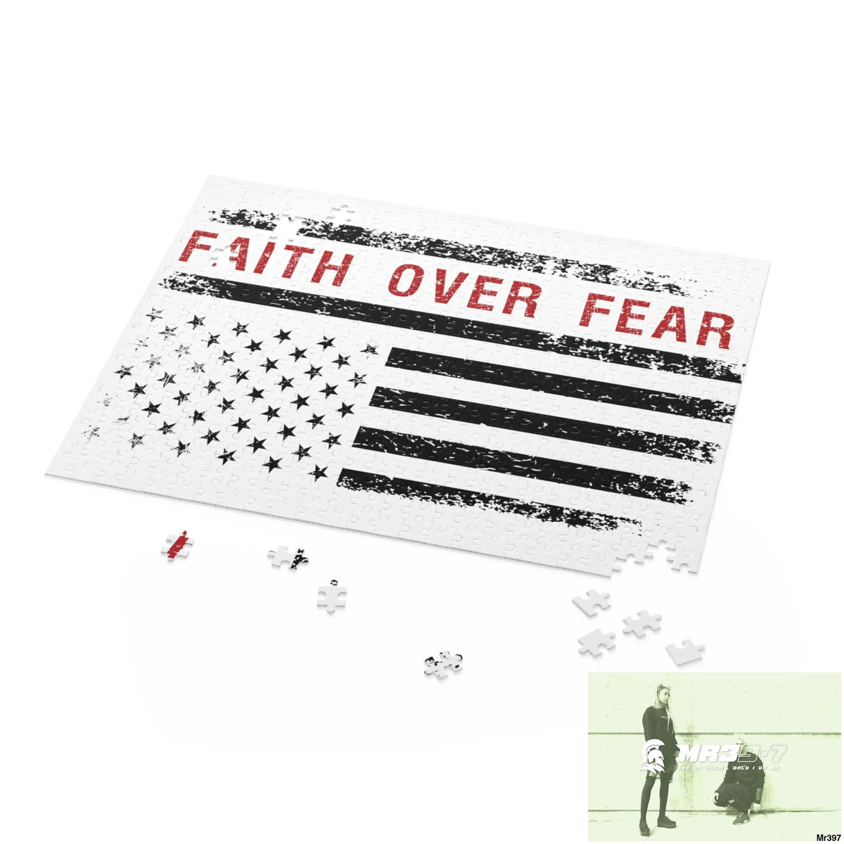 Mr39-7s USA Faith over Fear Puzzle (120 252 500-Piece) Puzzle