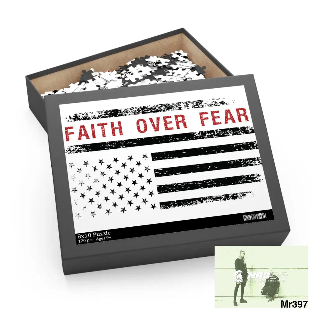 Mr39-7s USA Faith over Fear Puzzle (120 252 500-Piece) Puzzle