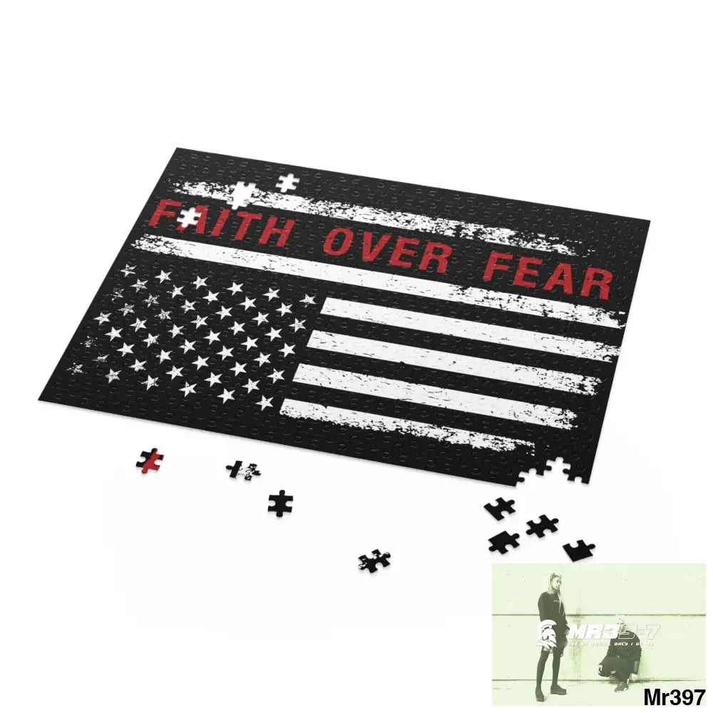 Mr39-7s USA Faith over Fear Puzzle (120 252 500-Piece) Puzzle