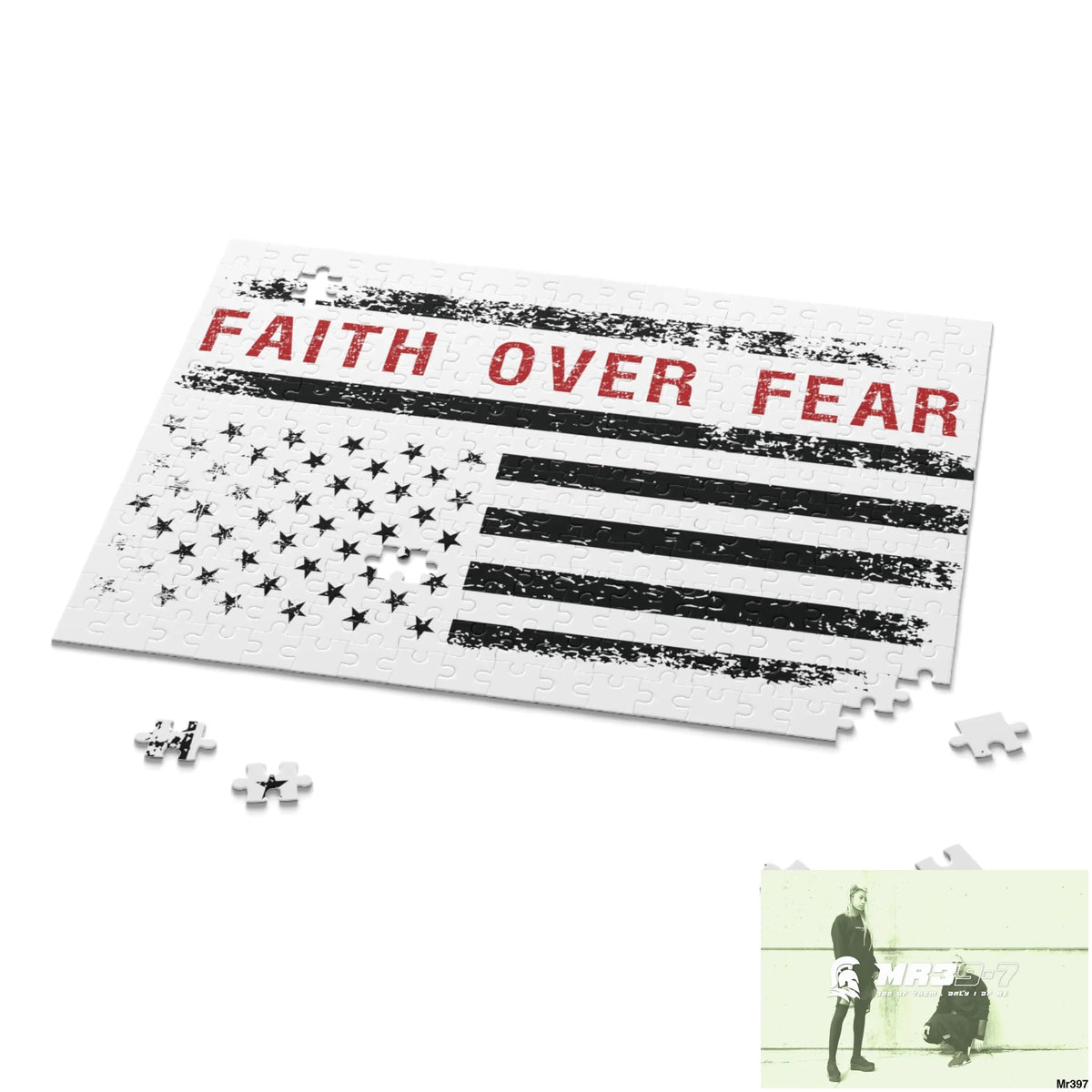 Mr39-7s USA Faith over Fear Puzzle (120 252 500-Piece) Puzzle