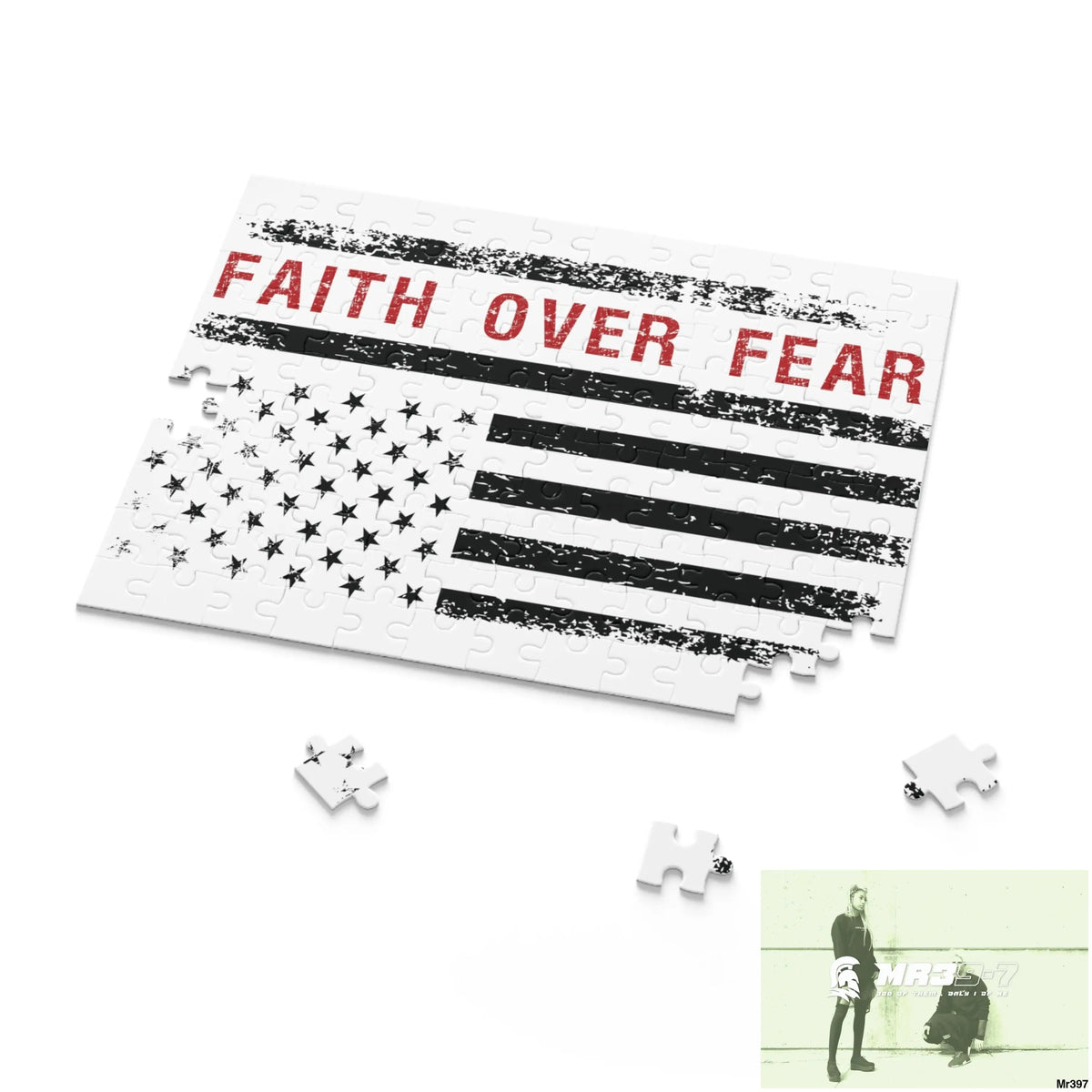 Mr39-7s USA Faith over Fear Puzzle (120 252 500-Piece) Puzzle