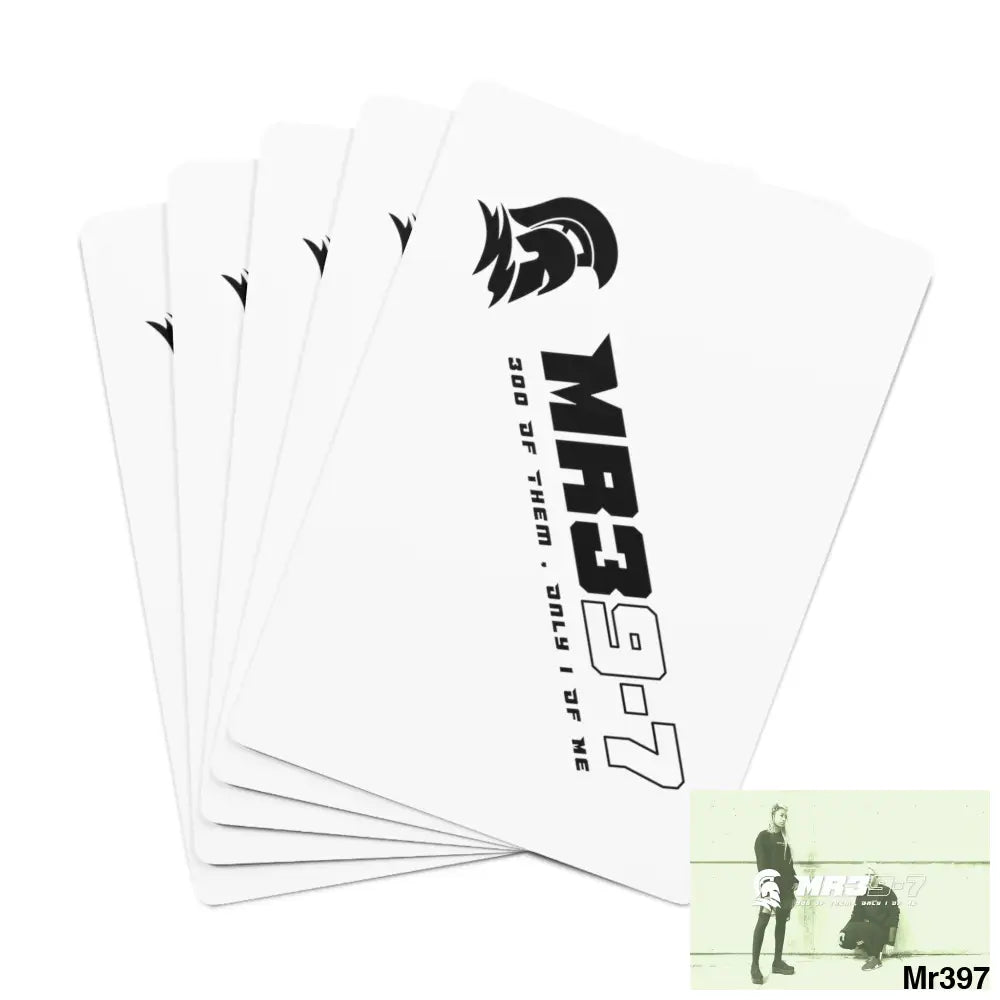MR39 Custom Poker Cards 2.47’’ x 3.47’’ / White / Semi Glossy Paper products