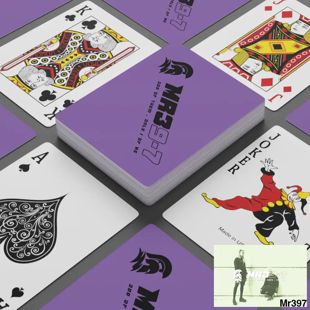 MR39 Custom Poker Cards 2.47’’ x 3.47’’ / White / Semi Glossy Paper products