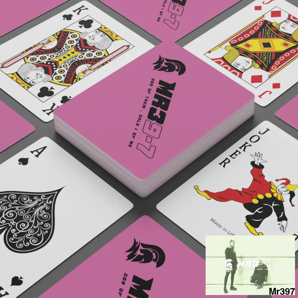 MR39 Custom Poker Cards 2.47’’ x 3.47’’ / White / Semi Glossy Paper products