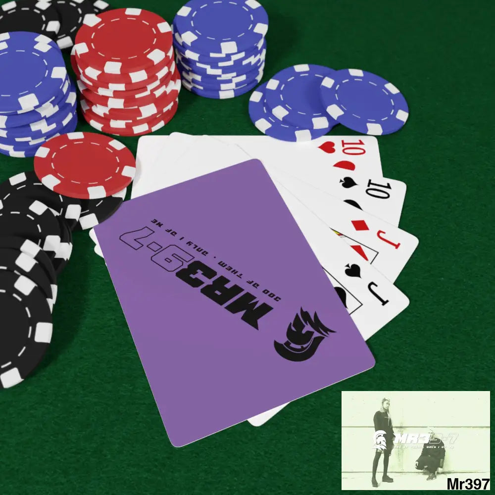 MR39 Custom Poker Cards 2.47’’ x 3.47’’ / White / Semi Glossy Paper products