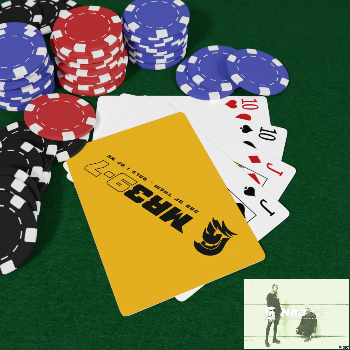 MR39 Custom Poker Cards 2.47’’ x 3.47’’ / White / Semi Glossy Paper products