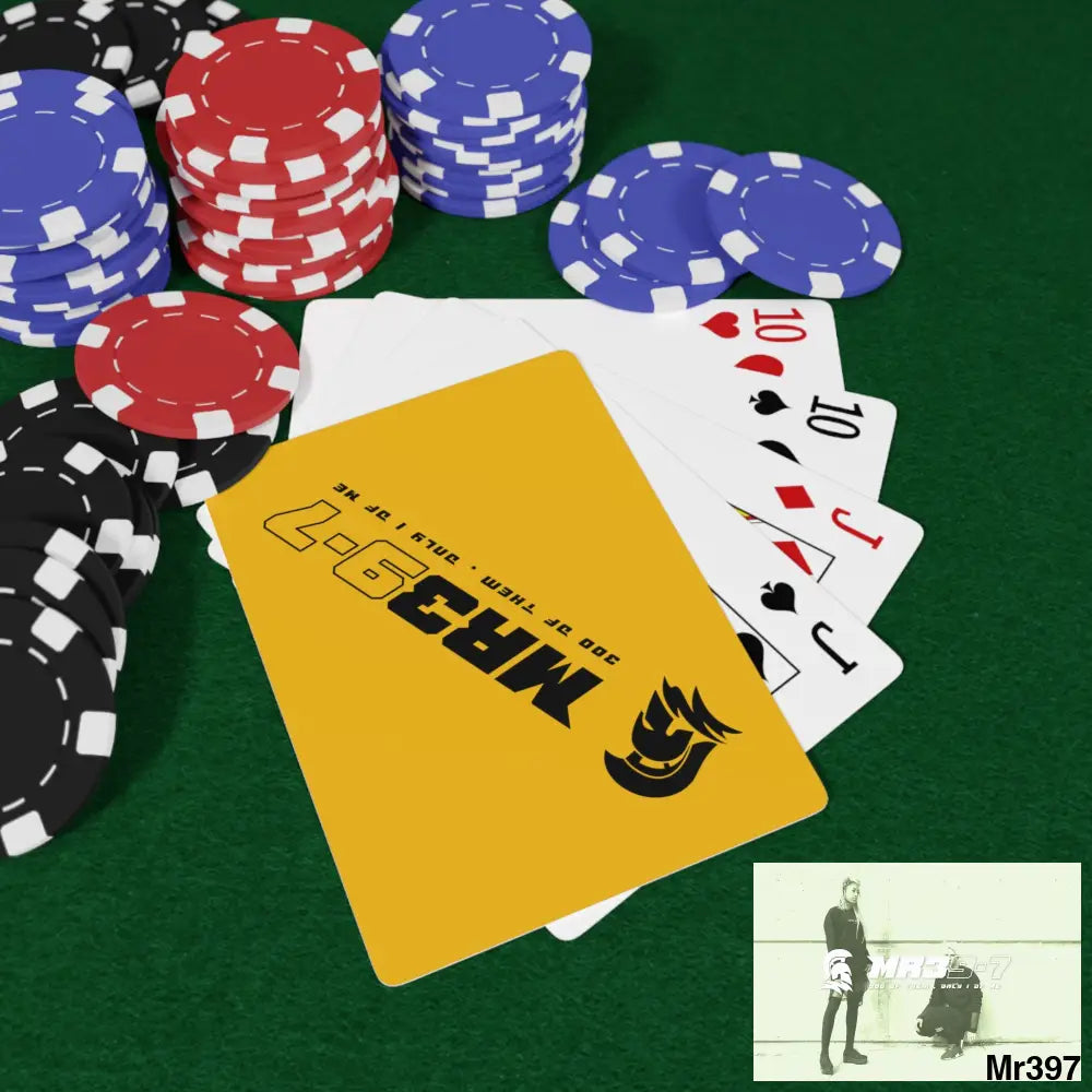 MR39 Custom Poker Cards 2.47’’ x 3.47’’ / White / Semi Glossy Paper products