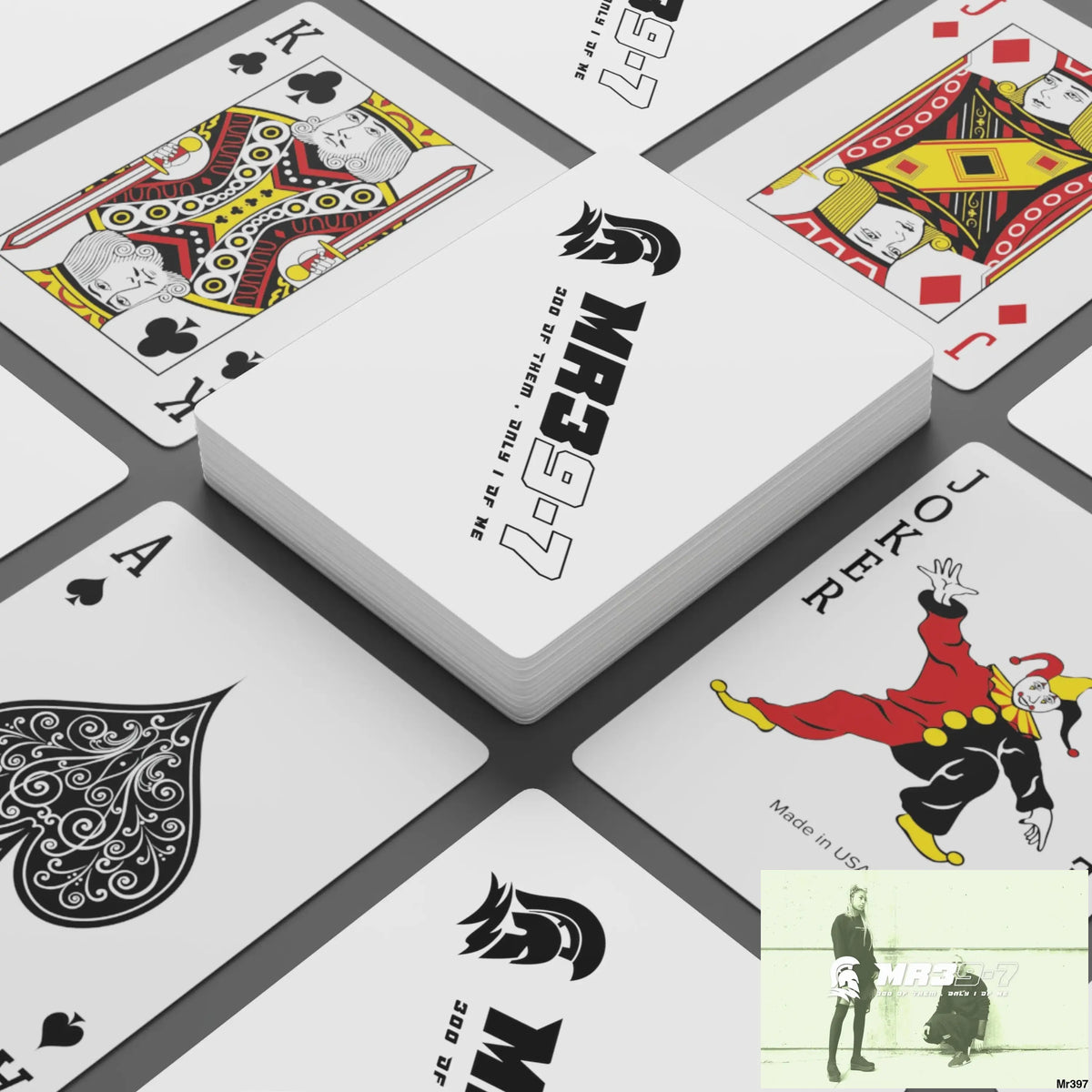 MR39 Custom Poker Cards 2.47’’ x 3.47’’ / White / Semi Glossy Paper products