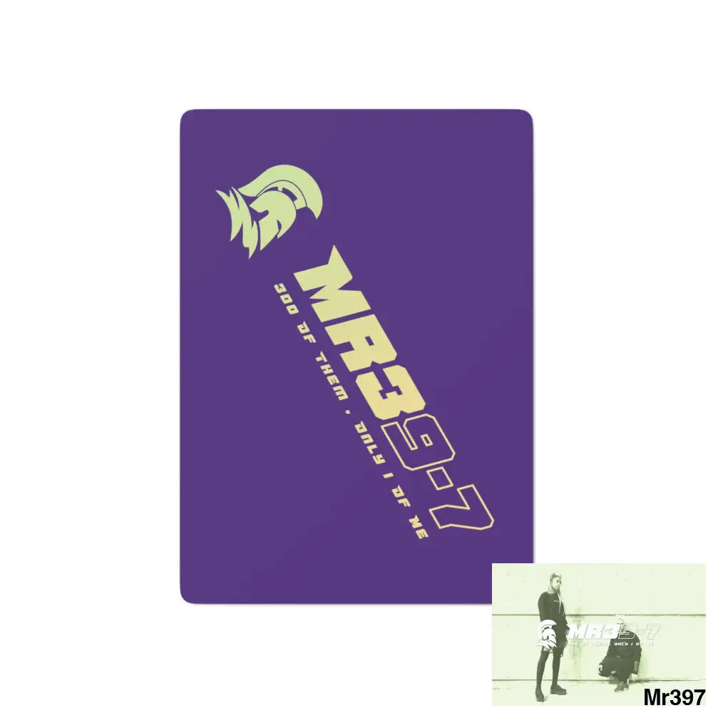 MR39 Custom Poker Cards 2.47’’ x 3.47’’ / White / Semi Glossy Paper products