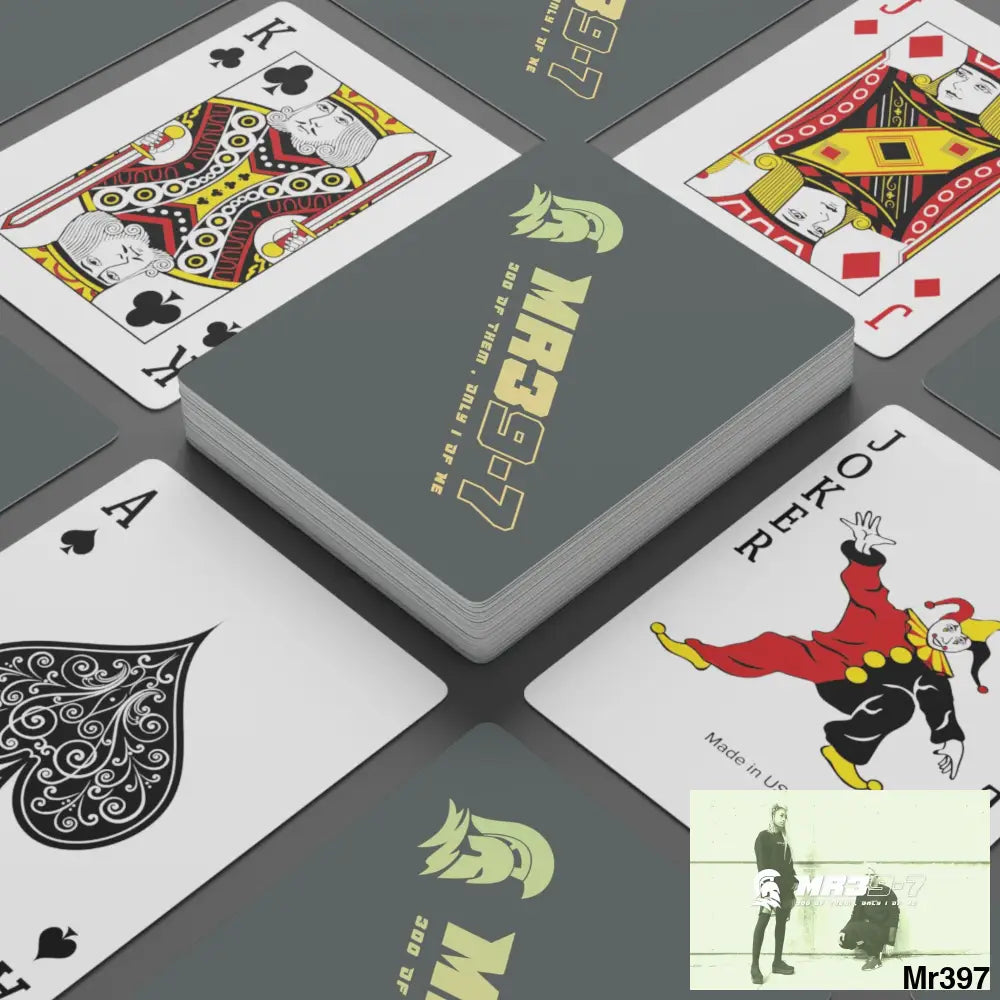 MR39 Custom Poker Cards 2.47’’ x 3.47’’ / White / Semi Glossy Paper products