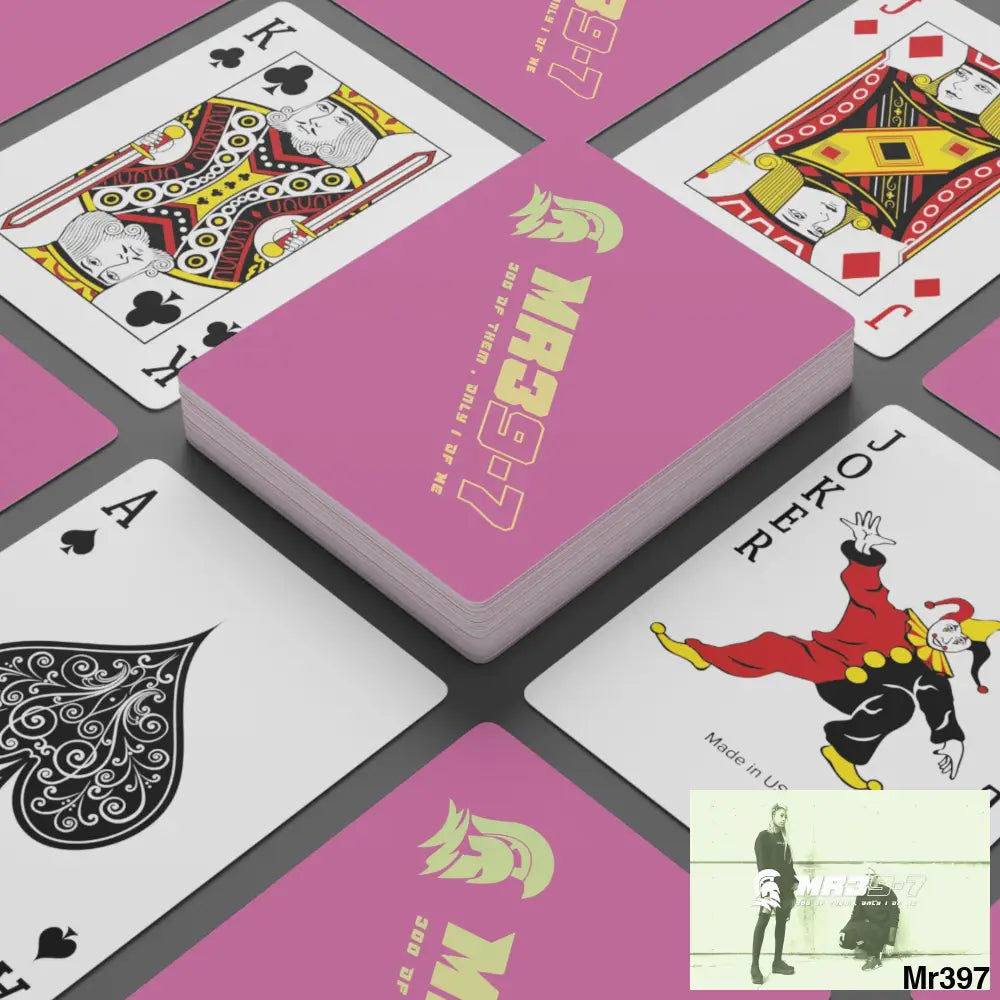 MR39 Custom Poker Cards 2.47’’ x 3.47’’ / White / Semi Glossy Paper products