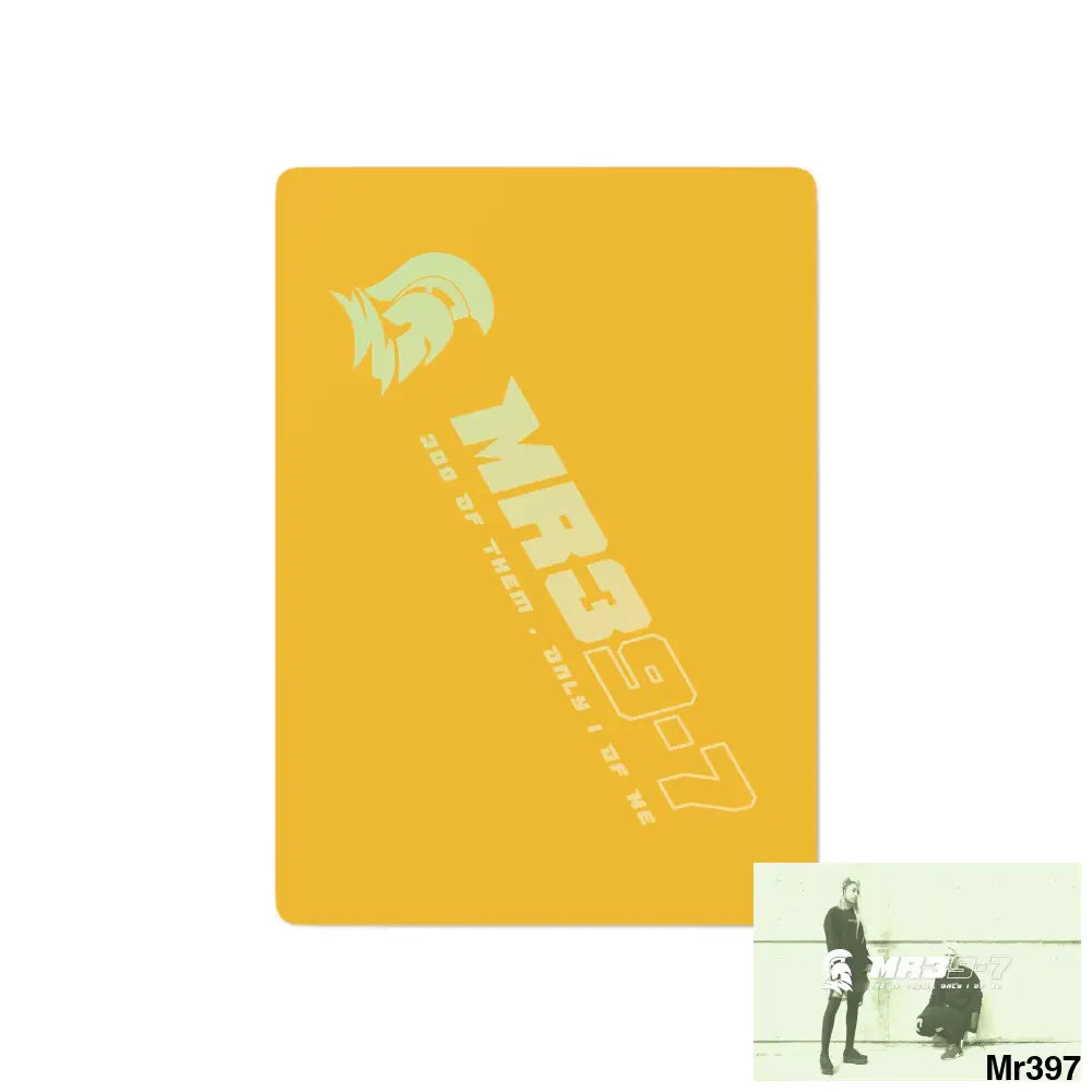 MR39 Custom Poker Cards 2.47’’ x 3.47’’ / White / Semi Glossy Paper products