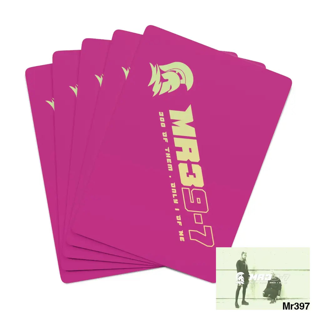 MR39 Custom Poker Cards 2.47’’ x 3.47’’ / White / Semi Glossy Paper products
