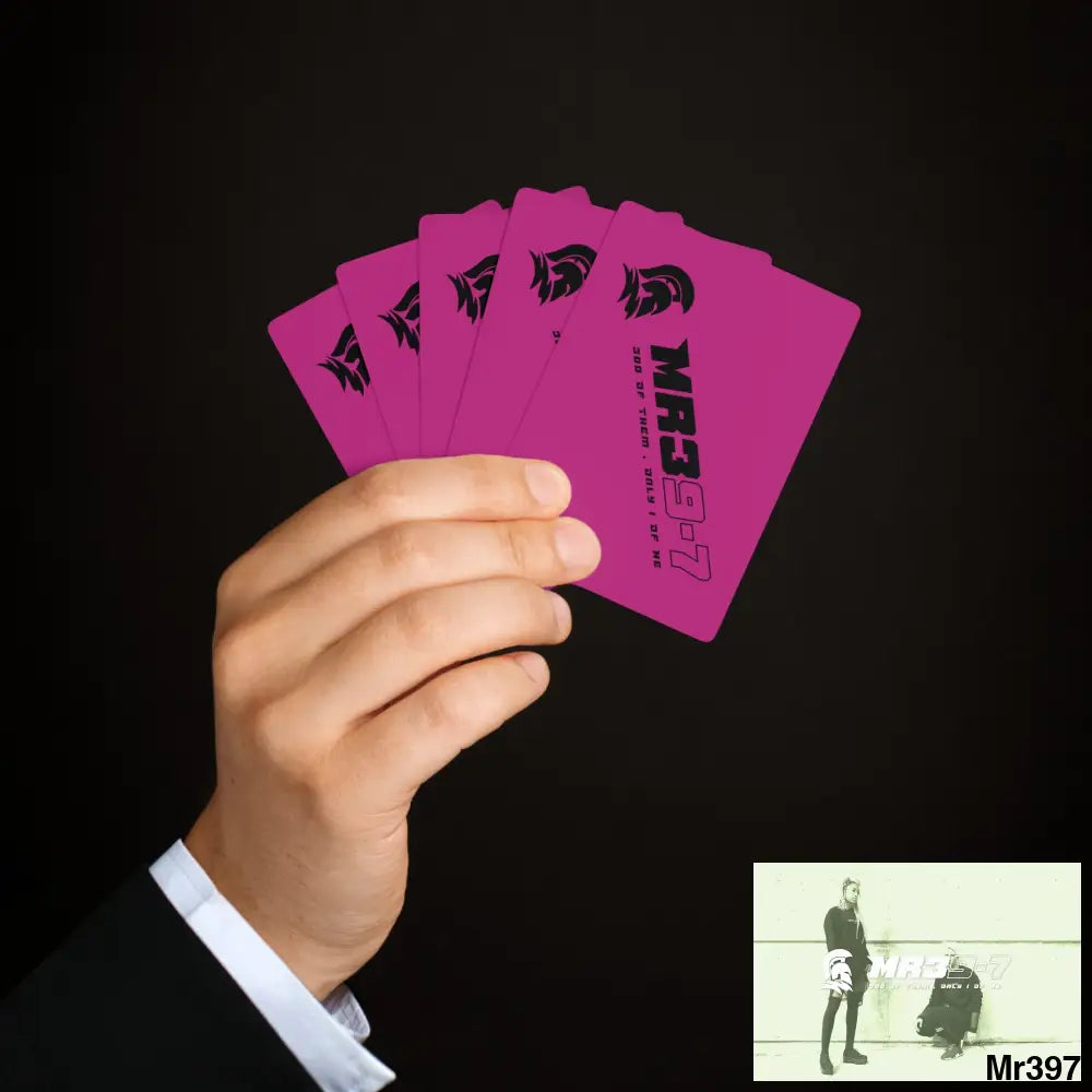 MR39 Custom Poker Cards 2.47’’ x 3.47’’ / White / Semi Glossy Paper products