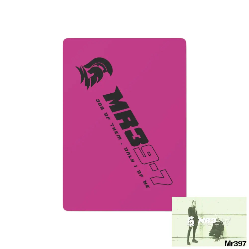 MR39 Custom Poker Cards 2.47’’ x 3.47’’ / White / Semi Glossy Paper products