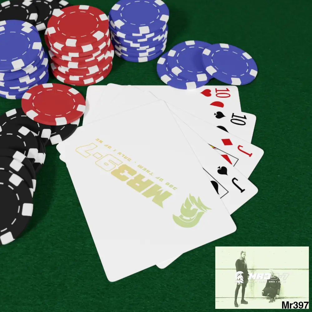 MR39 Custom Poker Cards 2.47’’ x 3.47’’ / White / Semi Glossy Paper products