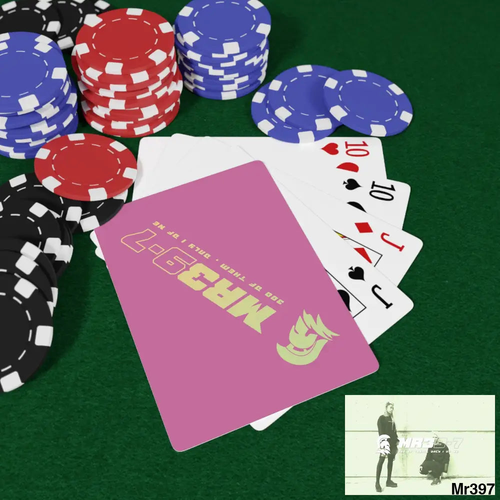 MR39 Custom Poker Cards 2.47’’ x 3.47’’ / White / Semi Glossy Paper products