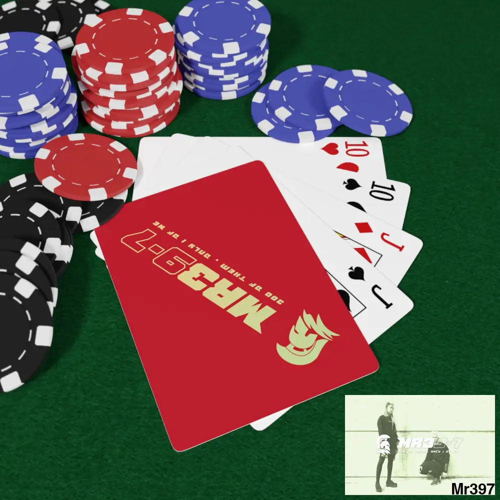 MR39 Custom Poker Cards 2.47’’ x 3.47’’ / White / Semi Glossy Paper products