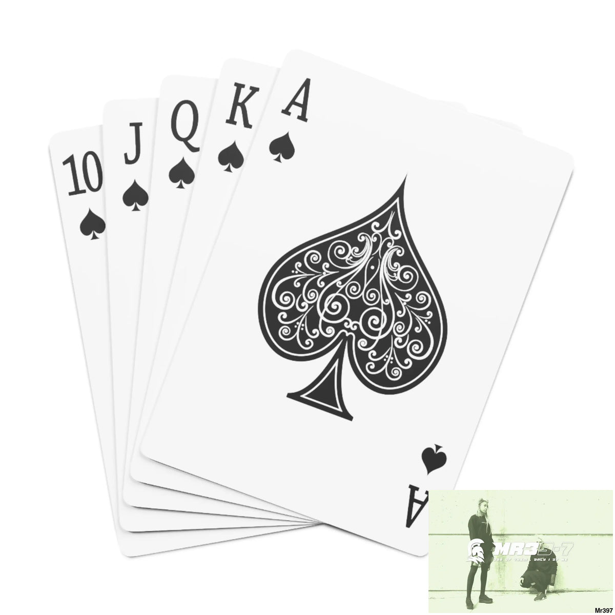 MR39 Custom Poker Cards 2.47’’ x 3.47’’ / White / Semi Glossy Paper products