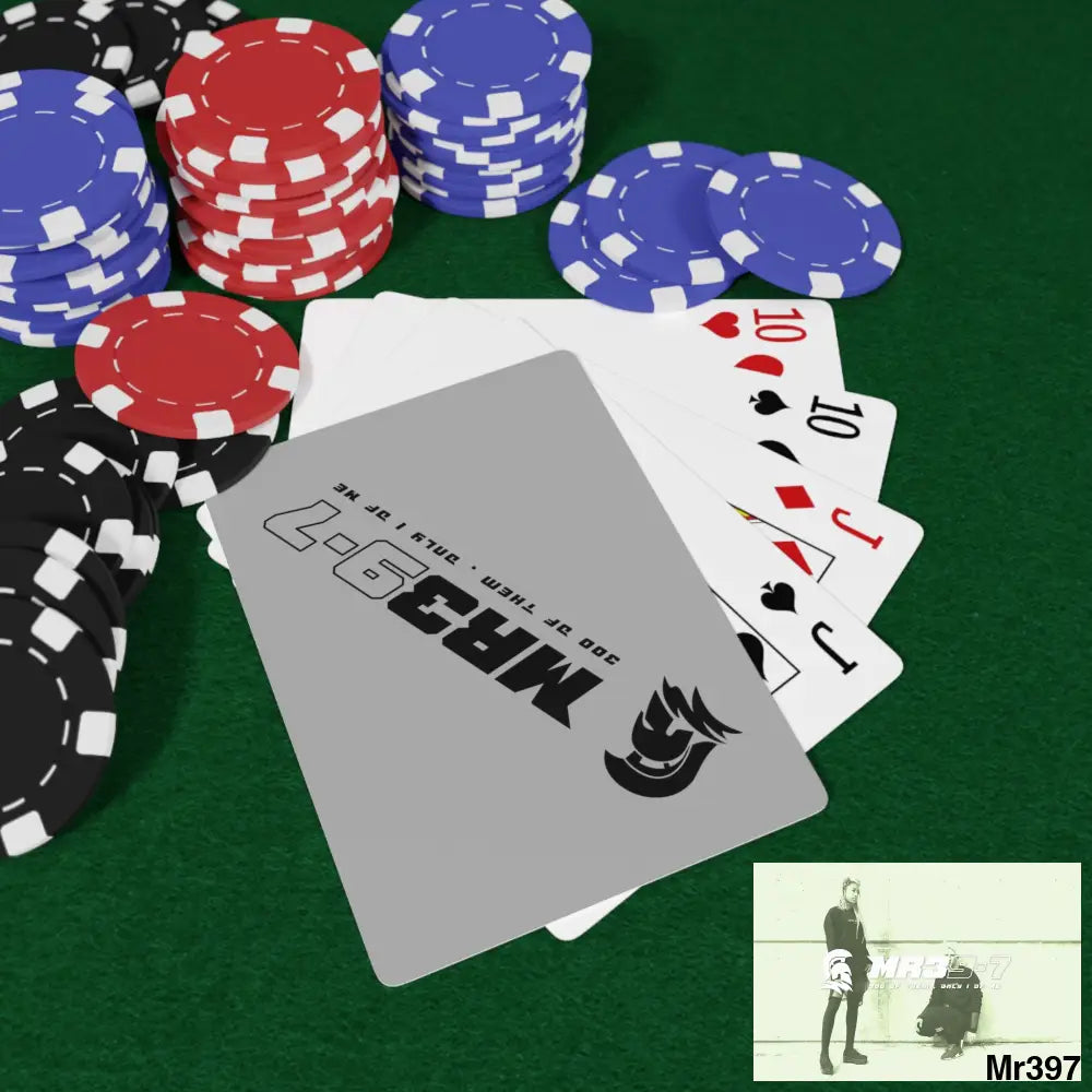 MR39 Custom Poker Cards 2.47’’ x 3.47’’ / White / Semi Glossy Paper products