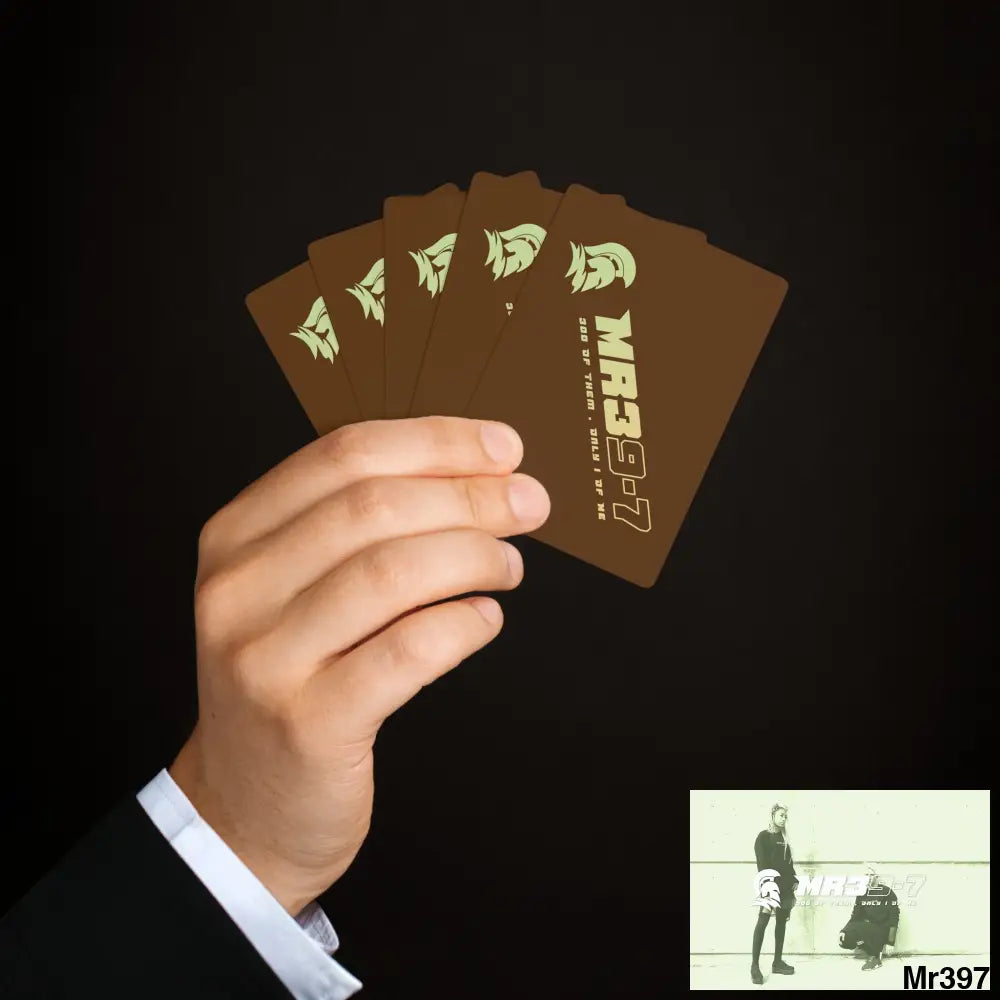 MR39 Custom Poker Cards 2.47’’ x 3.47’’ / White / Semi Glossy Paper products