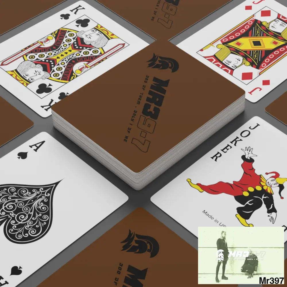 MR39 Custom Poker Cards 2.47’’ x 3.47’’ / White / Semi Glossy Paper products