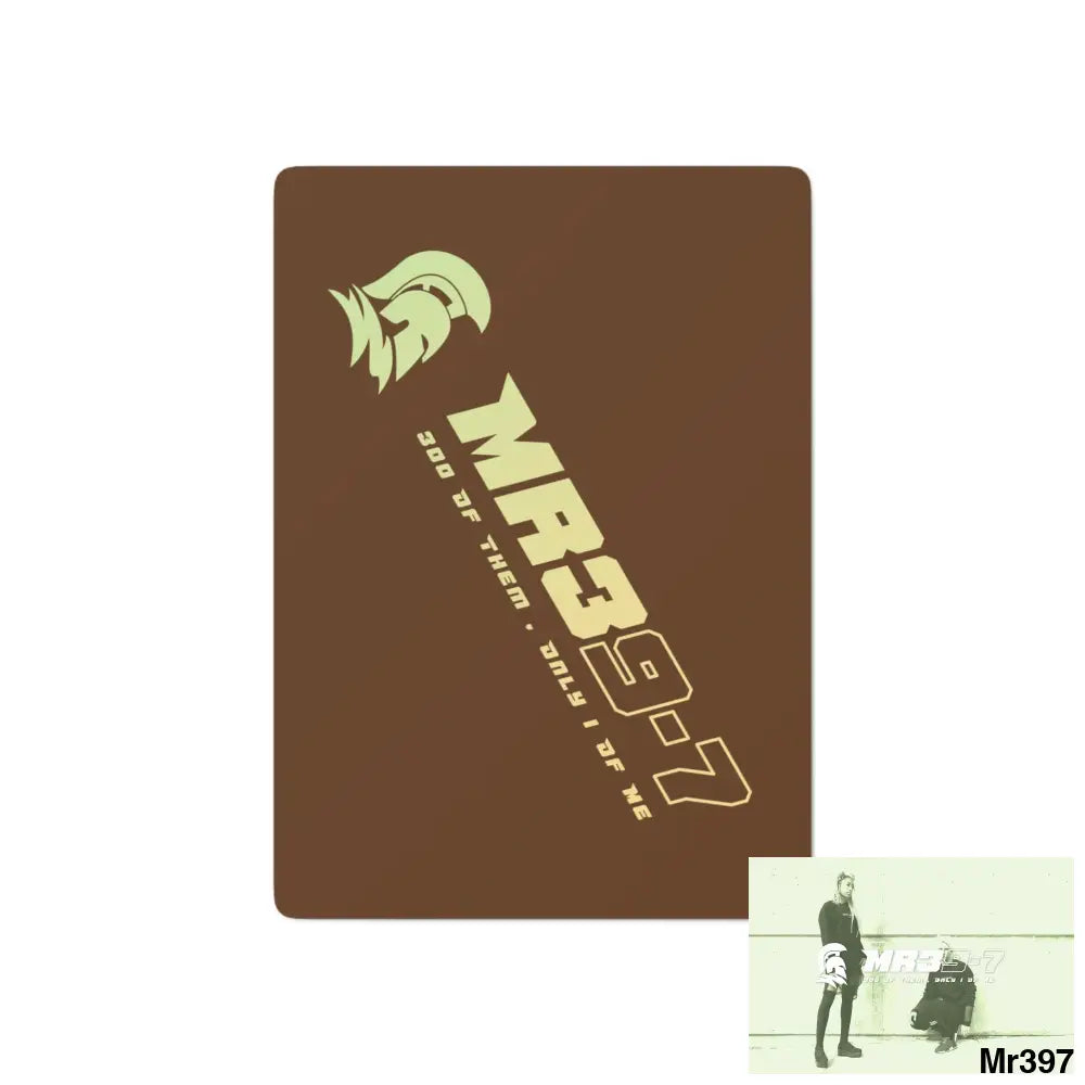 MR39 Custom Poker Cards 2.47’’ x 3.47’’ / White / Semi Glossy Paper products