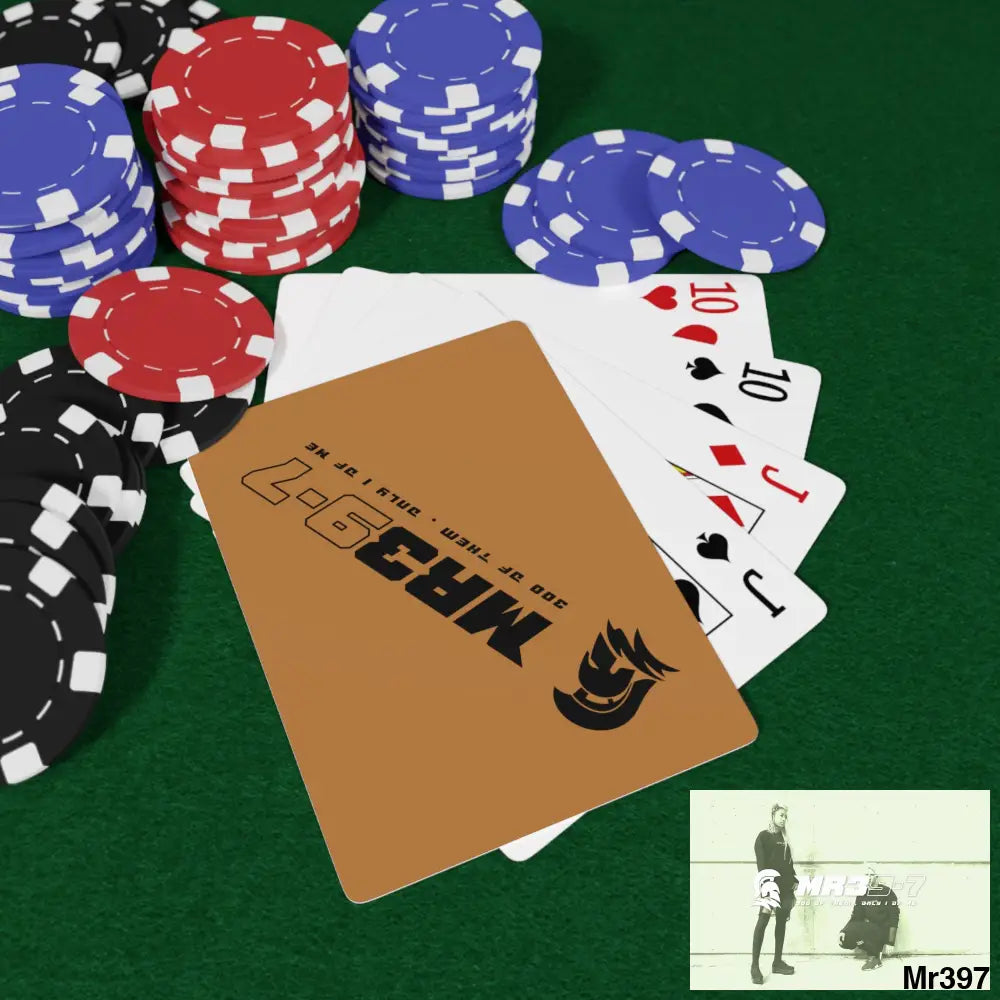 MR39 Custom Poker Cards 2.47’’ x 3.47’’ / White / Semi Glossy Paper products