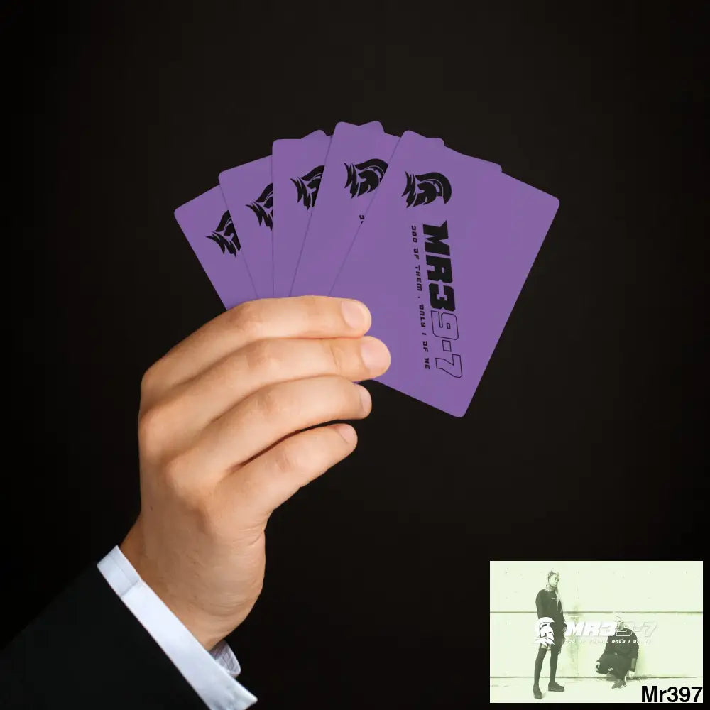 MR39 Custom Poker Cards 2.47’’ x 3.47’’ / White / Semi Glossy Paper products