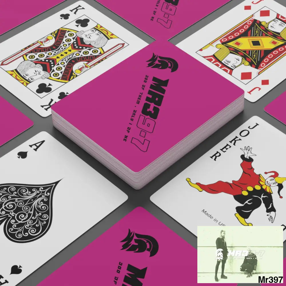 MR39 Custom Poker Cards 2.47’’ x 3.47’’ / White / Semi Glossy Paper products
