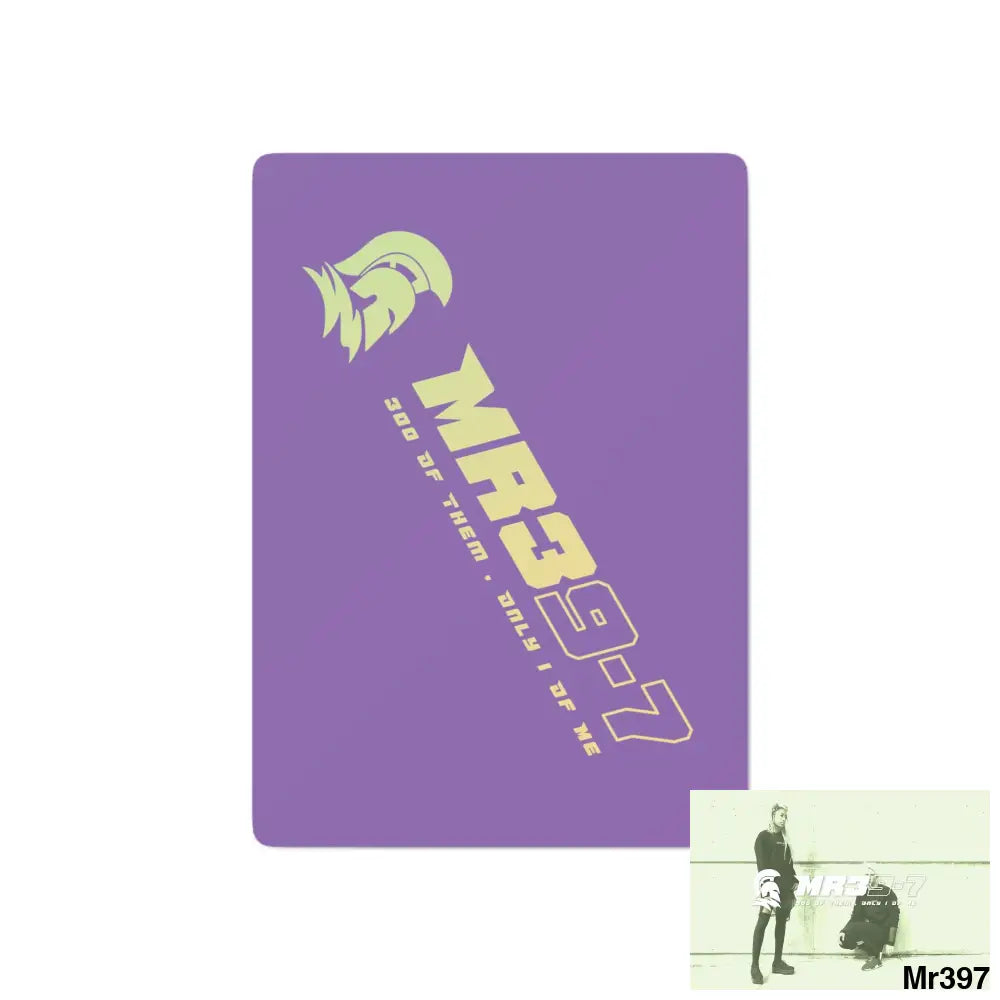 MR39 Custom Poker Cards 2.47’’ x 3.47’’ / White / Semi Glossy Paper products