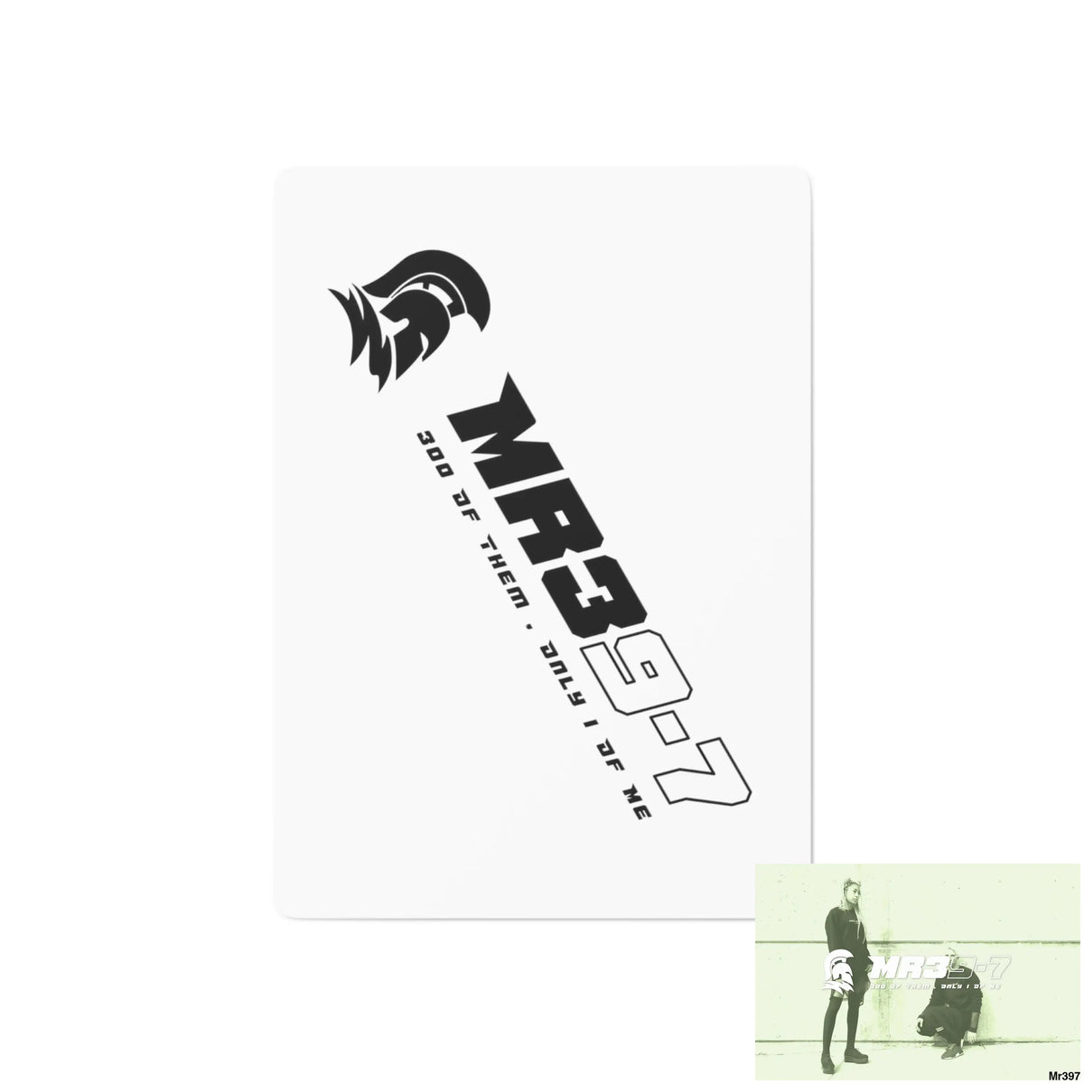MR39 Custom Poker Cards 2.47’’ x 3.47’’ / White / Semi Glossy Paper products