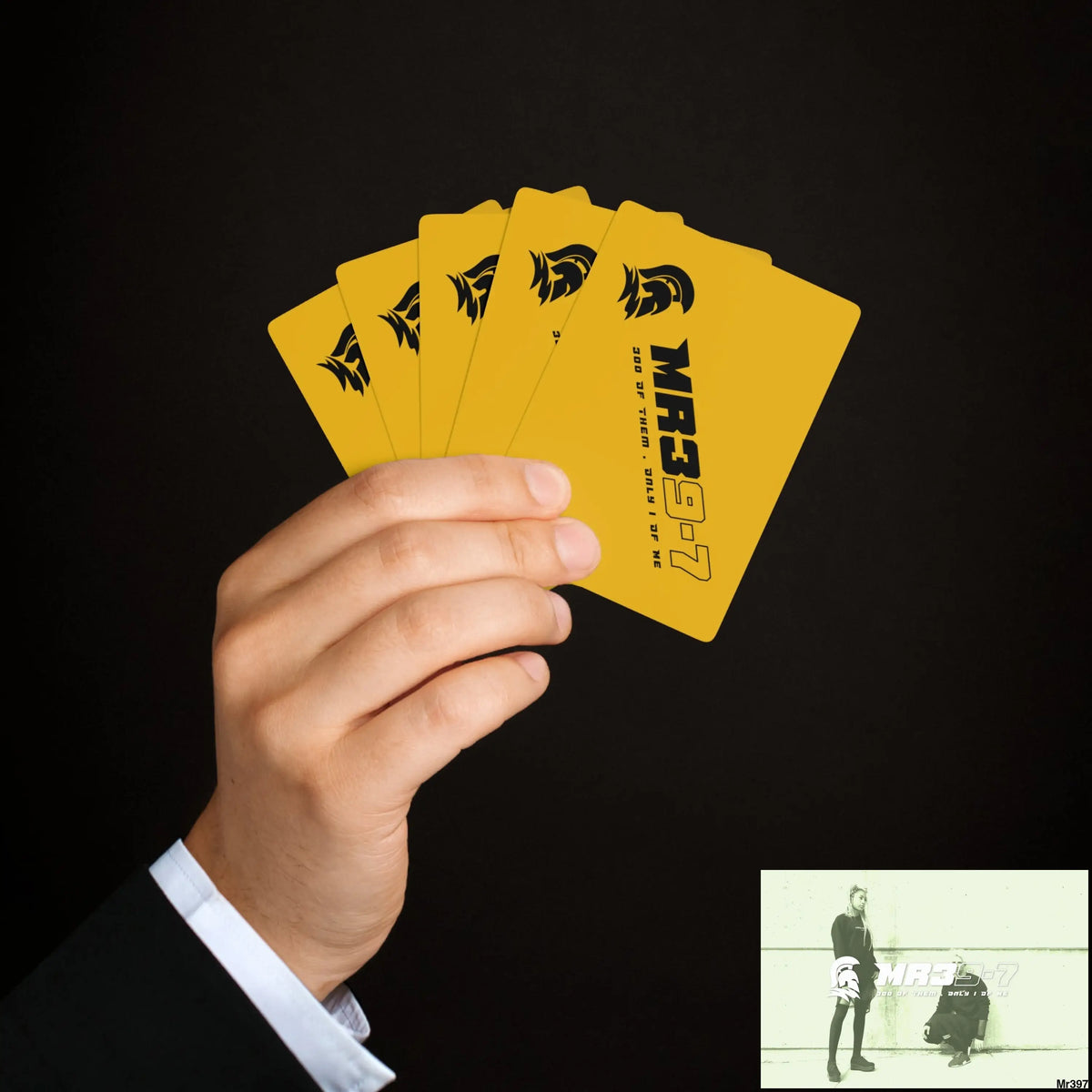 MR39 Custom Poker Cards 2.47’’ x 3.47’’ / White / Semi Glossy Paper products