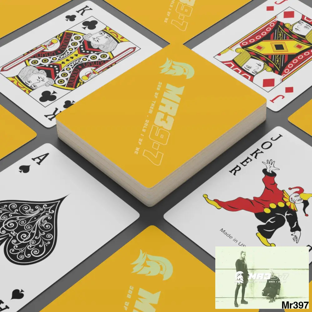 MR39 Custom Poker Cards 2.47’’ x 3.47’’ / White / Semi Glossy Paper products