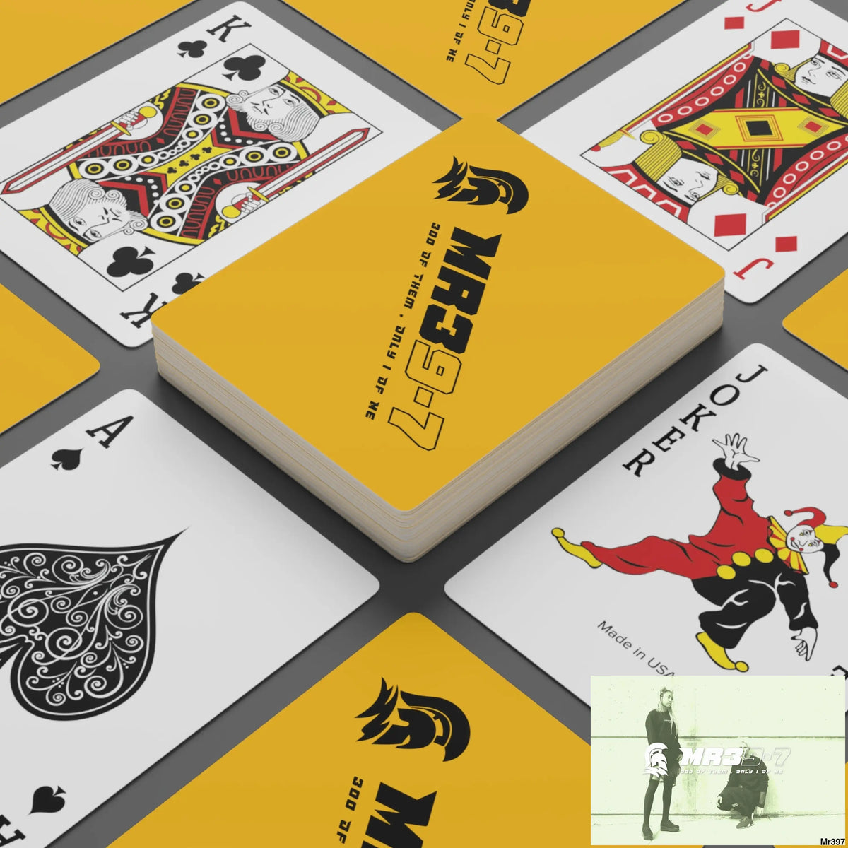 MR39 Custom Poker Cards 2.47’’ x 3.47’’ / White / Semi Glossy Paper products