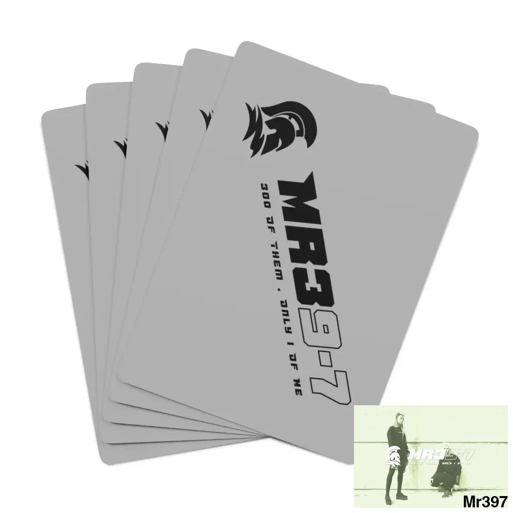 MR39 Custom Poker Cards 2.47’’ x 3.47’’ / White / Semi Glossy Paper products